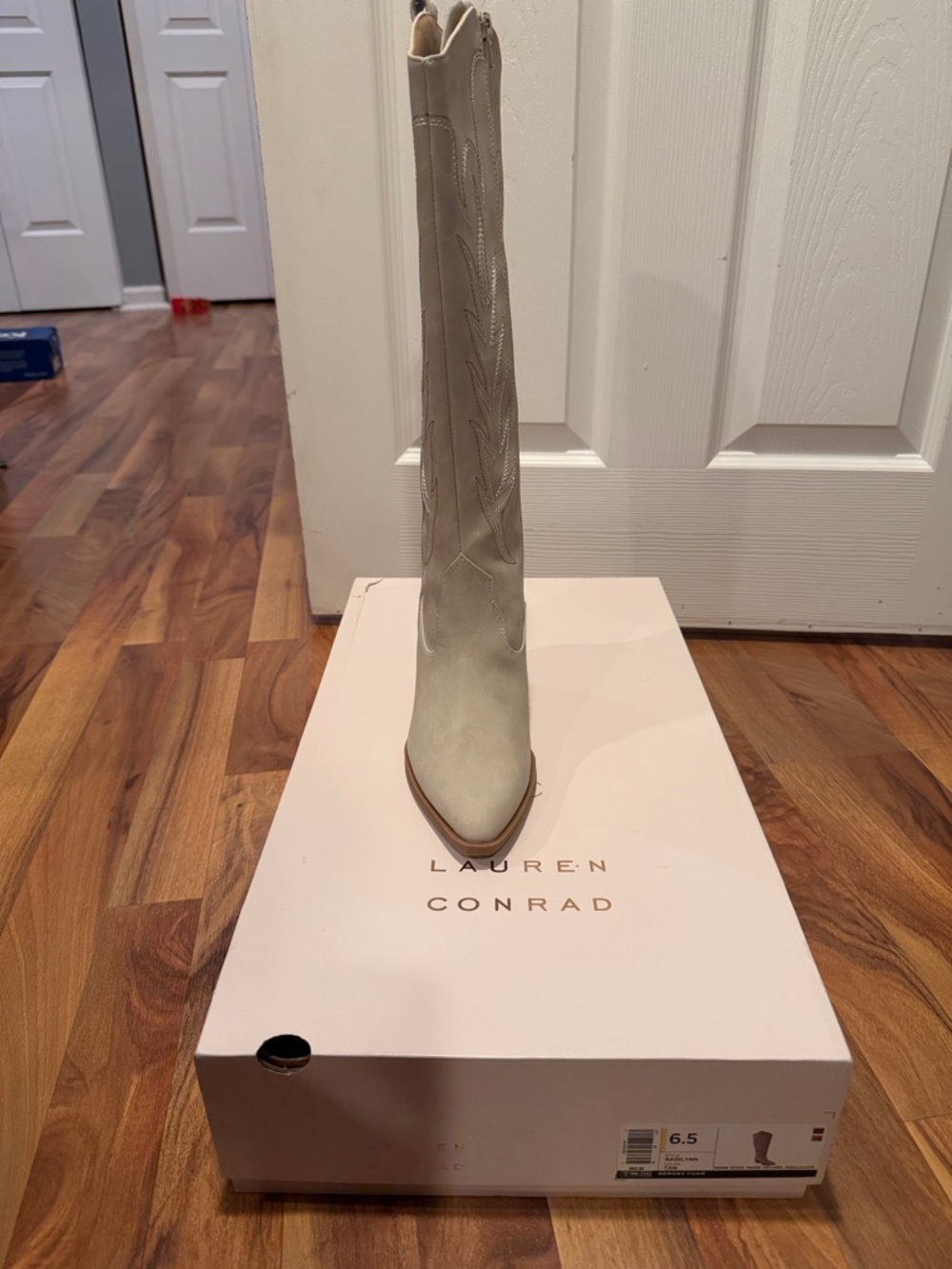 LC Lauren Conrad Tan Suede Knee-High Boot
